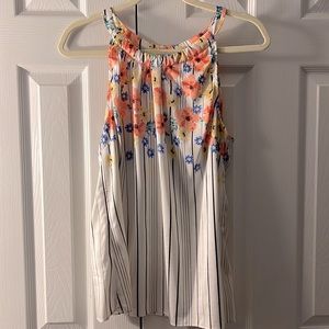 WHBM sleeveless floral top